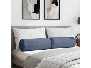 Lot de 2 coussins d'accent, coussins décoratifs, coussins lombaires bleu ø 25 x 70 cm cf56717