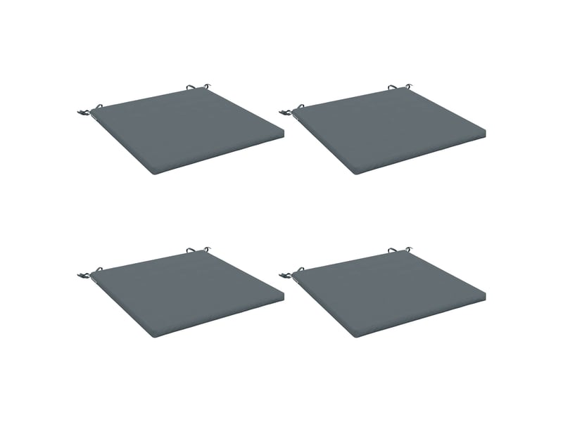  Lot de 4 coussins de siège, coussins d'assise soest 100 % polyester bleu cf60345  - Conforama A