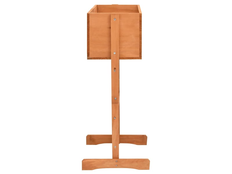  Jardinière - bac à fleurs à treillis de jardin orange 45x30x74cm bois de sapin  - Conforama C