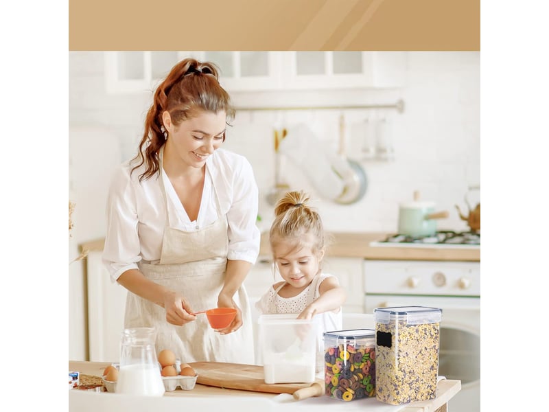 Lot de 24 boîtes de conservation alimentaires hermétiques en pp avec couvercles transparents pour cuisine chicfurn  - Conforama R