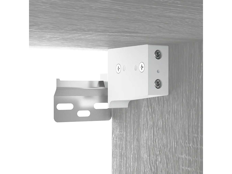  Meuble de lavabo avec bassin intégré sonoma gris bois d'ingénierie shl6499  - Conforama E