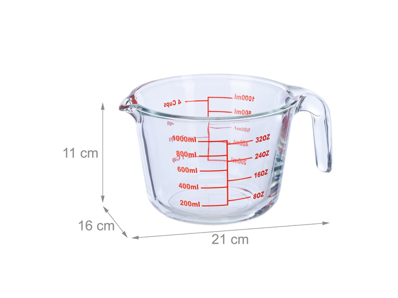  Pichet doseur en verre 1000 ml  - Conforama D
