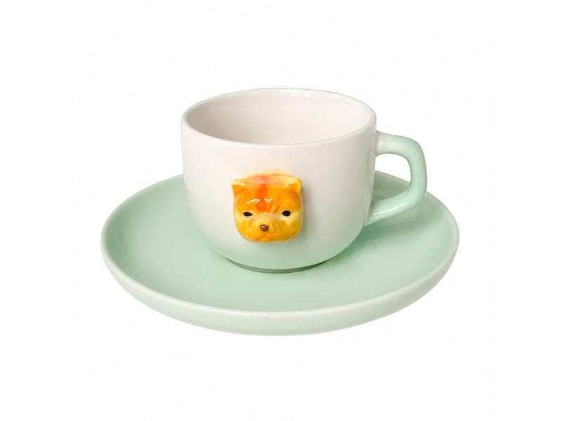  Ensemble tasse et soucoupe en céramique, chien bully  - Conforama A