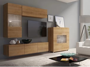 Meuble tv coloris doré 100 cm   