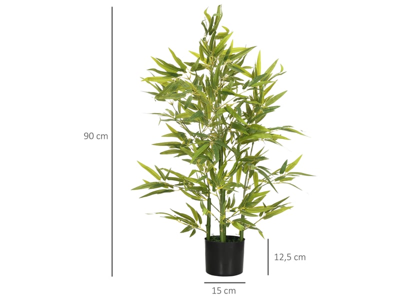  Arbre artificiel, plante artificielle, 5 troncs, 504 feuilles, pot robuste, plastique  - Conforama E