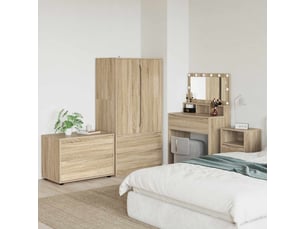 Commode 1 tiroir(s) <strong></strong> <strong></strong> coloris bois clair largeur 80 cm
