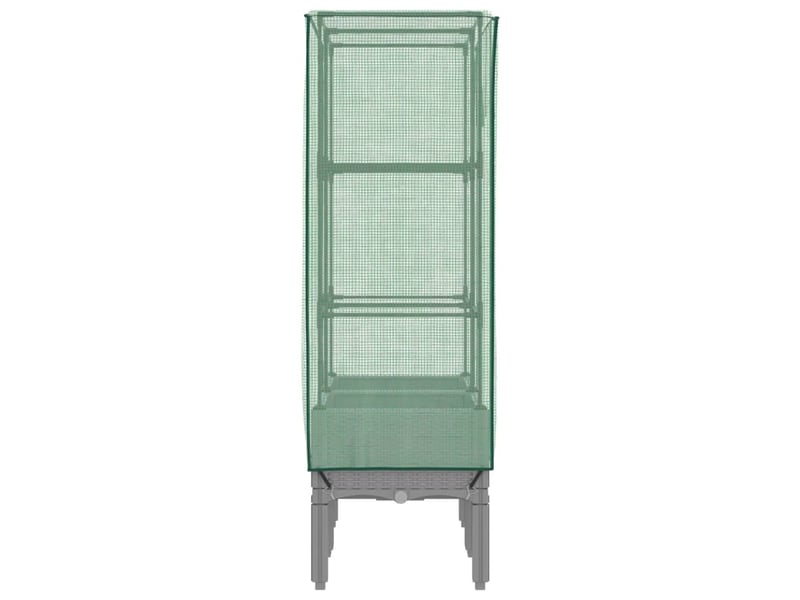 Jardinière - bac à fleurs surélevée avec housse aspect rotin 80x40x140 cm - Conforama E