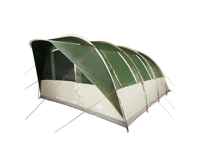  Tente de camping, tente tunnel 5 personnes vert imperméable shl8394  - Conforama E