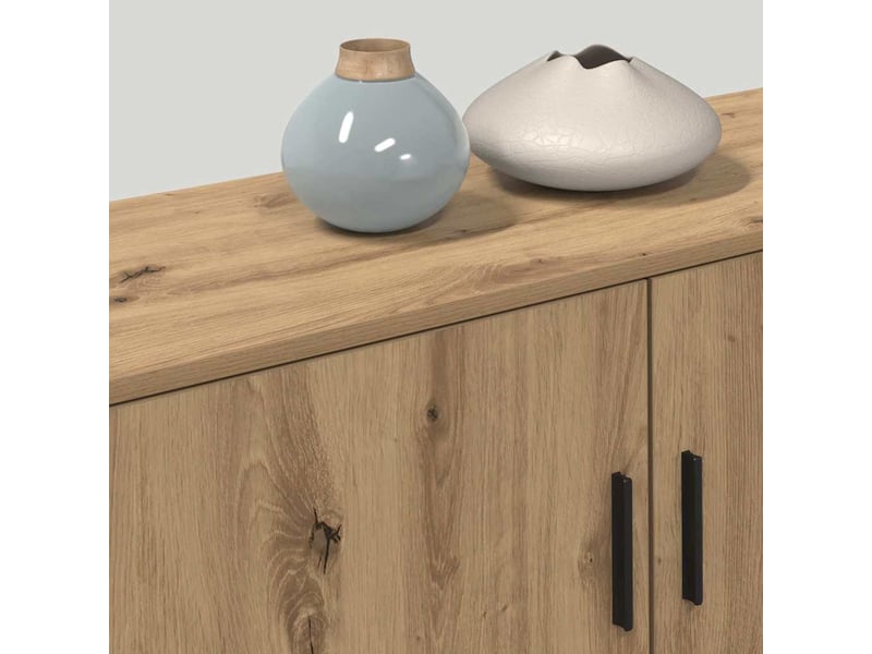  Ensemble de meuble tv mural 3 pcs chêne artisanal  - Conforama D