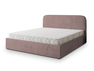 Lit coffre 200x200 cm <strong>MASSENO</strong> <strong></strong> coloris rose