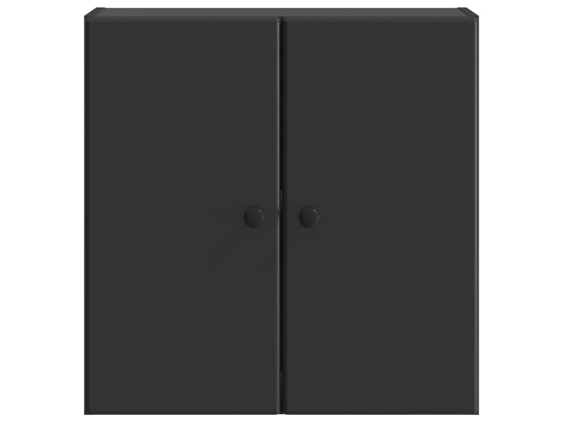  Armoire murale salon, meuble de rangement 59 x 31 x 60 cm bois d'ingénierie noir shl7201  - Conforama D