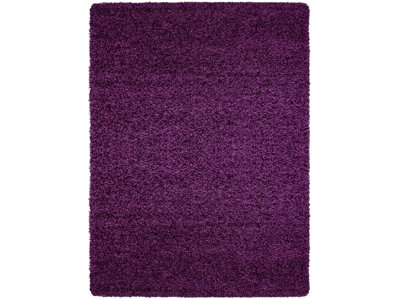 Shaggy - tapis uni à poils longs - violet 160 x 230 cm LIFE1602301500LILA - Conforama A