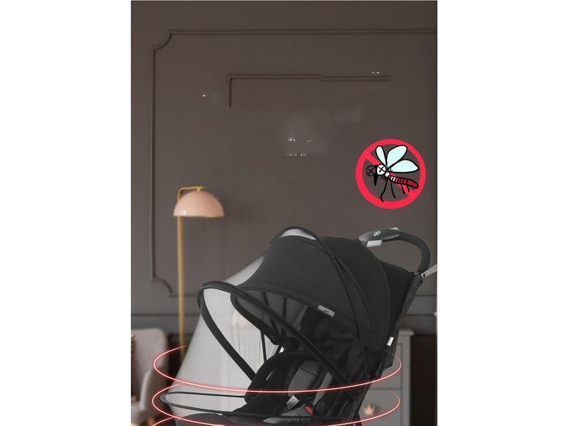  Moustiquaire universelle pour poussette avec double fermeture éclair  - Conforama C
