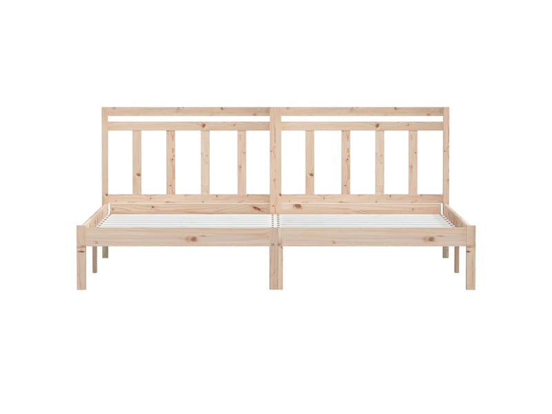  Lit double- lit adulte -  cadre de lit sans matelas bois massif 160x200 cm  - Conforama C