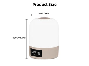 Veilleuse d'allaitement rechargeable avec horloge – lampe de chevet pour chambre de bébé-version télécommandée
