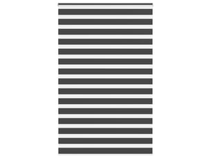 Store zèbre, store de fenêtre noir 150x230 cm largeur du tissu 145,9 cm polyester cf48892