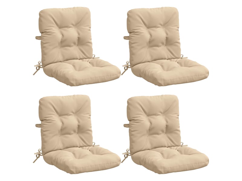 Lot de 4 coussins de chaise à dossier haut vianen cf59342 - Conforama A