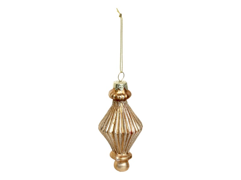  Suspension de sapin lustre en verre doré 13 cm  - Conforama A