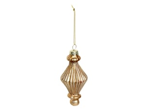 Suspension de sapin lustre en verre doré 13 cm