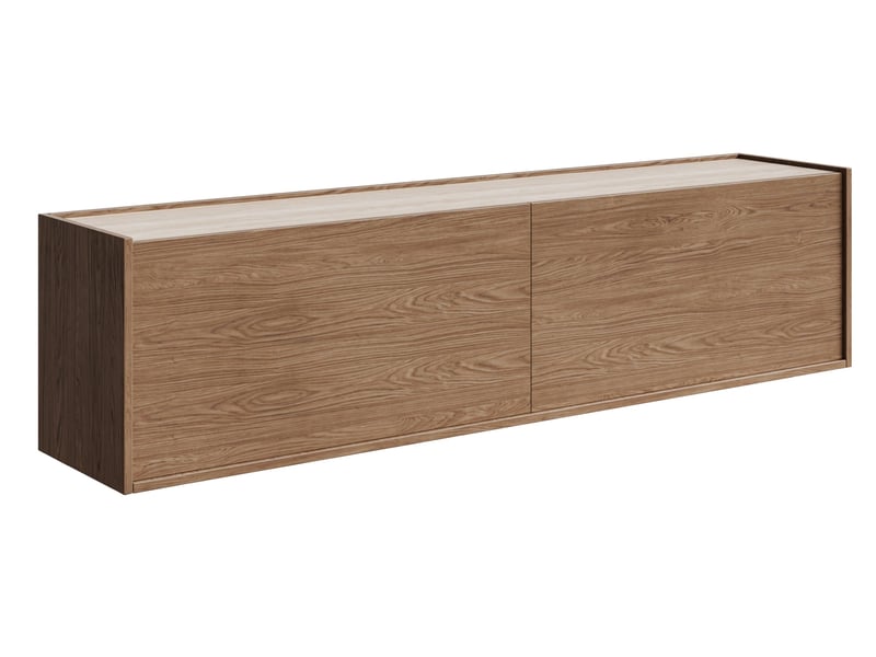  Selsey cabby - meuble tv sur piedmural sur piedmural - 180 cm - chêne casella brun Cabby - Conforama E