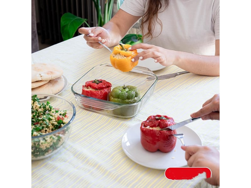  Plats à four rectangulaire larges poignées 34.4x22.3x6.1cm  - Conforama C