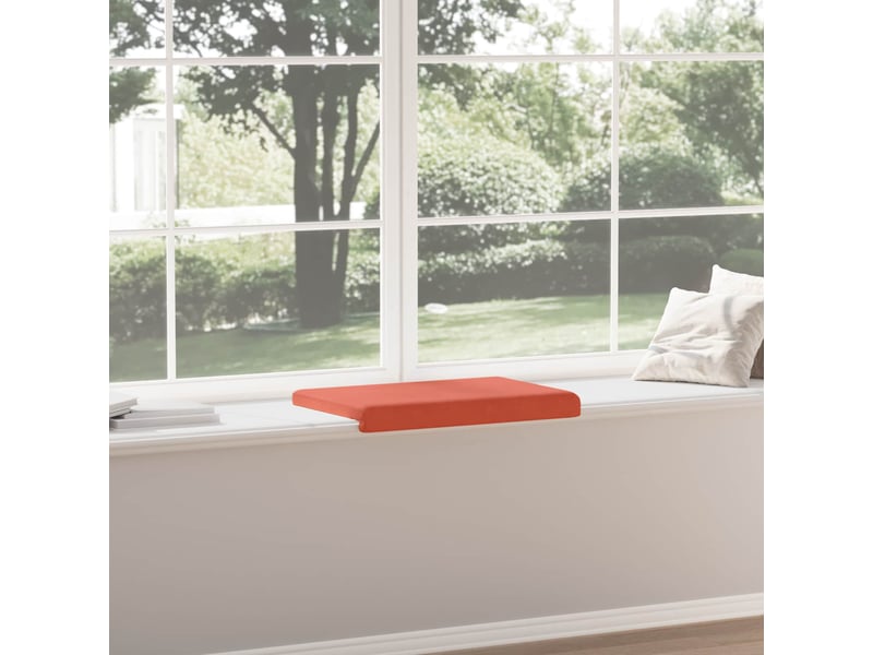  Coussin de banc, coussin d'assise, coussin de canapé velours côtelé rouge orange profondeur 35 cm cf53892  - Conforama D