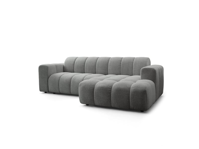  Canapé d'angle tisi, tkanina strukturalna gris  - Conforama A