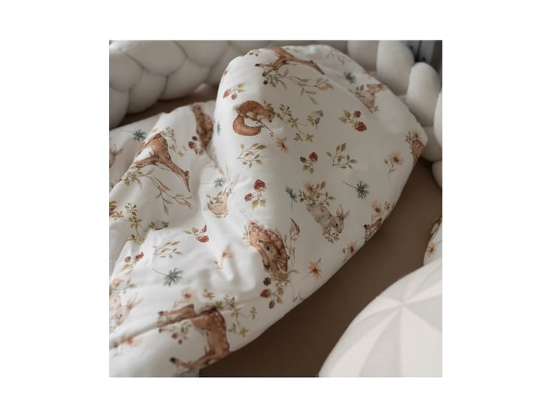  Parure de lit bébé couette et oreiller 120 × 90 cm - taille l - forêt waldin BD-L-04 - Conforama C