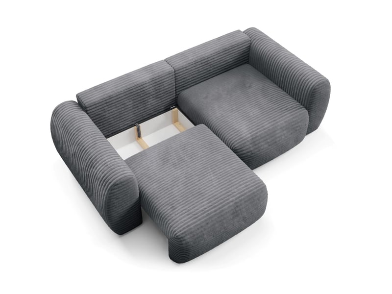  Canapé convertible premium cloud gris anthracite  - Conforama D
