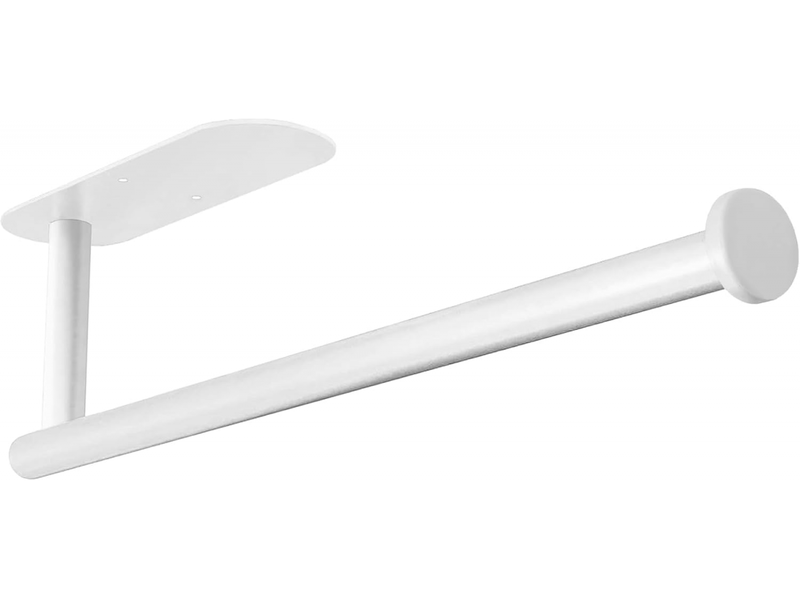 Porte essuie tout auto-adhésif, supports pour papier essuie-tout mural, porte sopalin porte rouleau papier cuisine acier inoxydable (blanc) - Conforama D