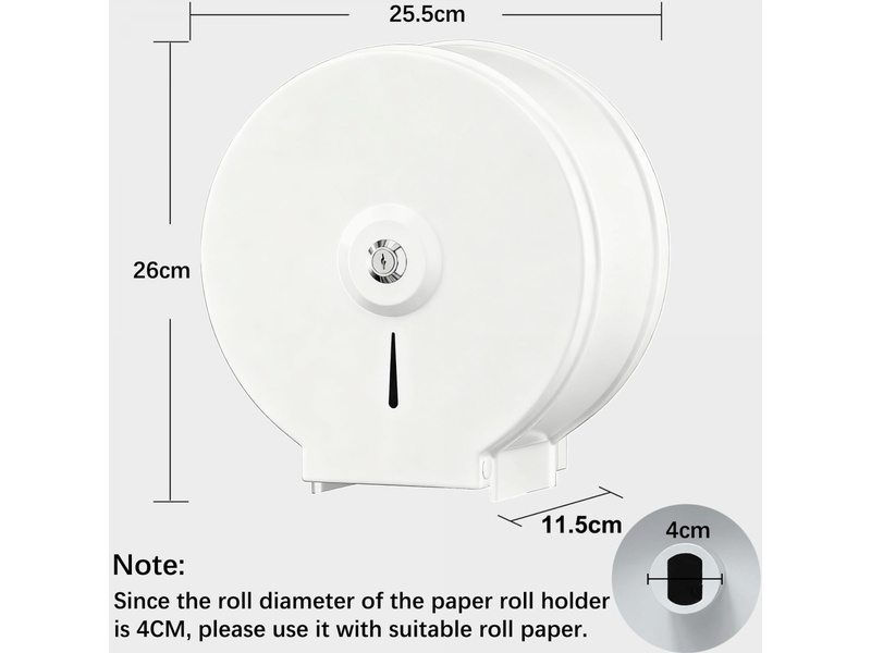  Distributeur de serviettes en papier - distributeur de serviettes en acier inoxydable verrouillable - porte-papier toilette professionnels  - Conforama E