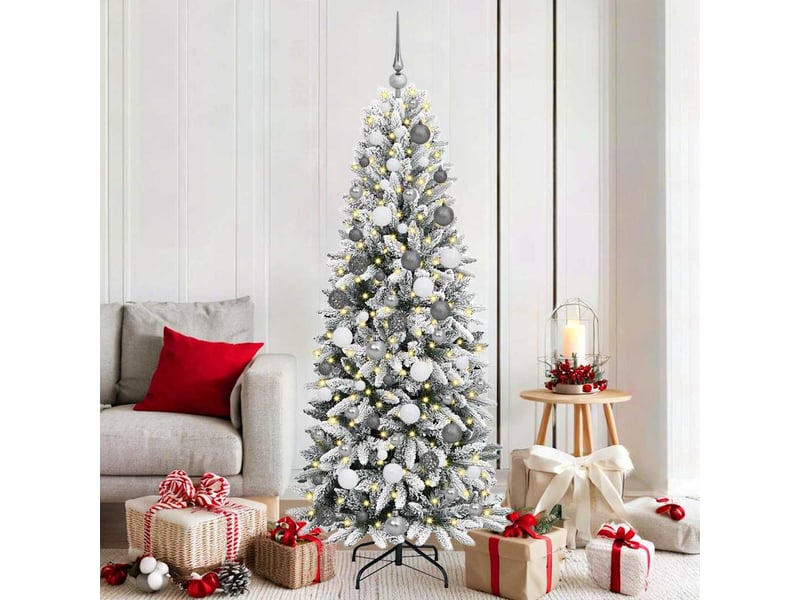 Sapin de noël, arbre de noël artificiel blanc 180 cm cf61270 - Conforama B