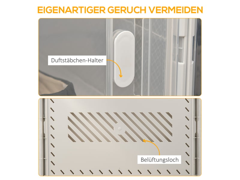  Lot de 8 boîtes à chaussures empilables 28 x 36 x 21 cm – transparent – portes magnétiques en plastique  - Conforama E