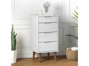 Commode 1 tiroir(s) <strong></strong> <strong></strong> coloris blanc largeur 40 cm