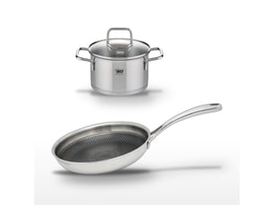 Lot poêle 28 cm & faitout 12 cm elo relief evolution