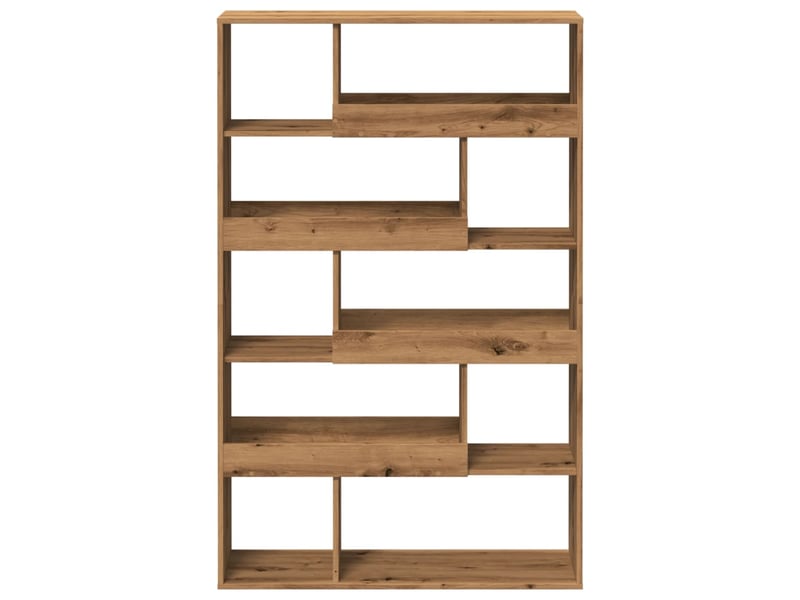  Bibliothèque, étagère de rangement chêne artisanal 100x33x156,5 cm bois d'ingénierie  - Conforama C