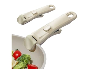 2 pièces poignée amovible universelle pour poêles, poignée amovible, poignee détachable pour casserole résistante à la chaleur (250°c)