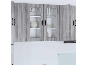 Meuble mural de cuisine | armoire de cuisine gris sonoma 40x31x80cm shl5292