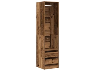 Garde-robe, armoire de rangement vieux bois 50x50x200 cm bois d'ingénierie shl53571