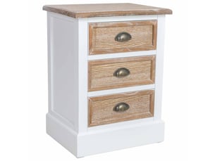 Table de chevet en bois marron 45x35x60 cm h