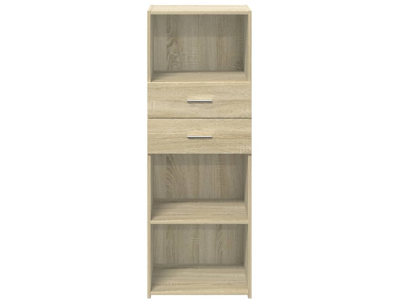  Buffet haut - bahut - meuble de rangement chêne sonoma 45x42,5x124 cm bois d'ingénierie  - Conforama D