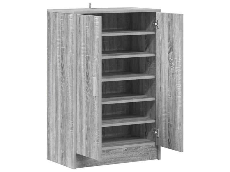  Meuble à chaussures, armoire à chaussures 60x35x92 cm bois d'ingénierie shl6160  - Conforama E