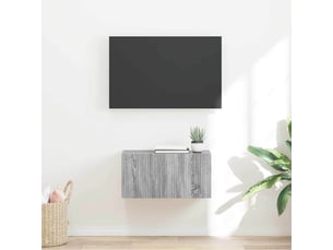 Meuble tv coloris gris 60 cm <strong></strong>  <strong></strong>