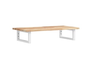Étagère de vasque | étagère murale acier et bois massif d'acacia shl9615