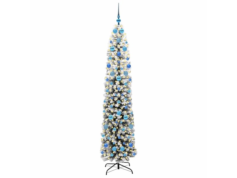 Sapin de noël - arbre de noël artificiel vert 210 cm pvc et acier et plastique - Conforama C