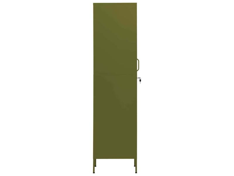 Armoire à casier, rangement de bureau vert olive 35x46x180 cm acier  - Conforama D