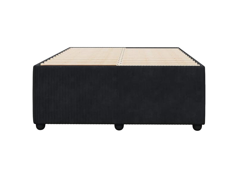  Lit double- lit adulte -  cadre de lit sans matelas noir 120x190 cm velours  - Conforama C