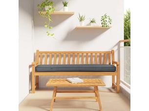 Coussin de palette, coussin de chaise, coussin de canapé tissu oxford anthracite 180 x 40 x 8 cm cf55473