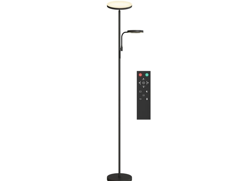  Lampadaire led double éclairage réglable 42 w homvra  - Conforama A