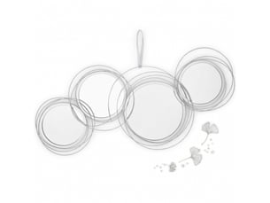 Miroir  à fixer coloris argenté <strong>ZERBACO</strong>  <strong></strong> - 107 cm x 4 cm